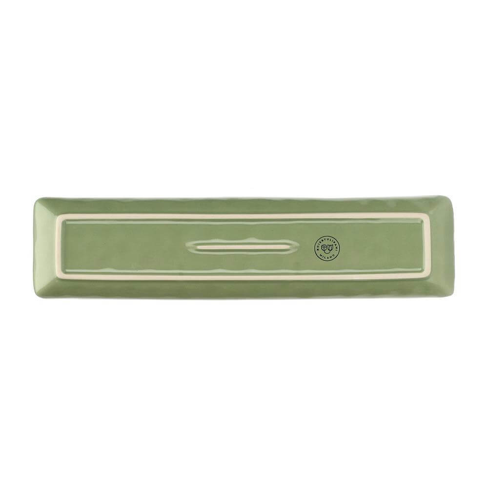 Rose & Tulipani Concerto Verde Oliva Tray 32x8cm